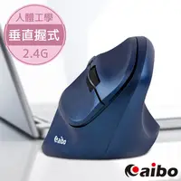 在飛比找PChome24h購物優惠-aibo 人體工學垂直式 2.4G無線直立滑鼠(3段DPI)