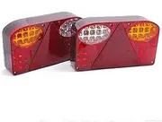Car Rear Tail Lights 12V Car Truck Tail Light Taillight Rear Brake Light Signal Lamps Indicator Tail Lights Board for Van Lorry Trailer