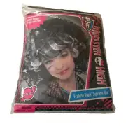 Monster High FRANKIE STEIN SUPREME Childs Wig Black White Curly Wig 2012