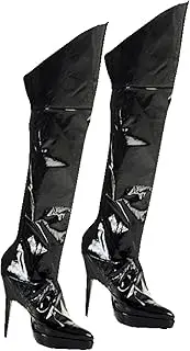 Boot Covers Black Accessory for Fancy Dress