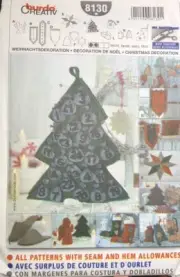 Burda Creativ 8130 Christmas Decoration Sewing Pattern Using Fleece Easy Uncut