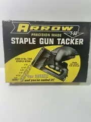 VINTAGE ARROW T-55 INTEREMDIATE STAPLE GUN TACKER- GREEN COLOR -BRAND NEW IN BOX