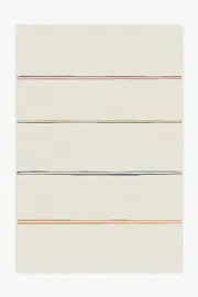 200' x 290' | Machine Washable Runner Rug | Kid & Pet Friendly | Indoor Rug | Stella Ivory Rainbow Rug by The Home Edit | Ruggable