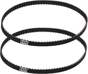 uxcell 2pcs 180XL Rubber Timing Belt 90 Teeth 10mm Width 5.08mm Pitch Synchronous Closed Loop Geared Drive Belt Black for Industrial