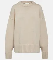 [The Row] The Row Ophelia wool and cashmere sweater AU 14 beige