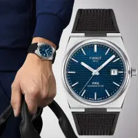 在飛比找momo購物網優惠-【TISSOT 天梭】官方授權 PRX系列 70年代復刻機械