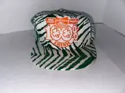 NOS Vintage Budweiser Hat Bud Dry / Light 100% Irish Green Tiger stripe