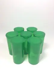 21 PC GREEN 2.75"x1.25" Squeeze Pop Top Prescription Medication Pill Jar Bottles