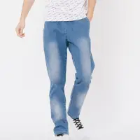 在飛比找momo購物網優惠-【PLAYBOY】刷白修身牛仔長褲(藍色)