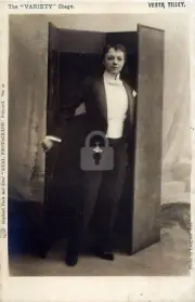 Vesta Tilley, Theatre Actress Postcard Copy