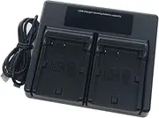 USB Dual Battery Charger for Canon BP-508 BP-511 BP-511A BP-512 BP-514 BP-522 BP-535 POWERSHOT G1/G2/G3/G4/G5/G6; EOS 10D 20D 30D 40D 50D 300D; ZR MV FV Series Camera