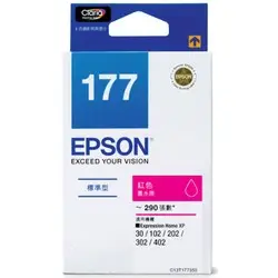 EPSON 原廠墨水匣 T177350 (紅) 適用XP-102/XP-202/XP-302/XP-402/XP-225/XP-422