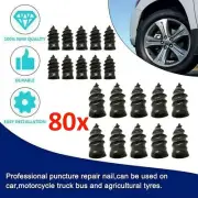 80X Tire Repair Screw in Rubber Plug Nail Car Tyre Puncture Repair Kit Off-Road