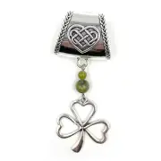 Irish J. C WALSH & SONS, DUBLIN IRELAND Connemara SCARF RING "Shamrock"