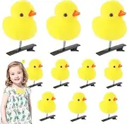 Yellow Hair Clip, Yellow Duck Hair Clip, Plush Hairpin Set, Cartoon Duck Animal Headwear, Soft Animal Hair Clips, Hairpins, Funny Hair Accessories for Kids and Women