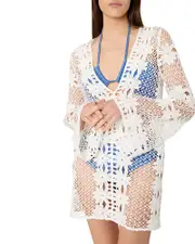 Milly Floral Crochet Swim Cover-Up