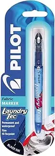 1 X BLACK INK FINE PILOT LAUNDRY TEC FABRIC MARKER PEN