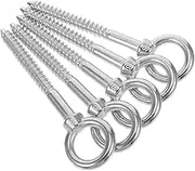 5pcs Eye Bolts Metal Eye Screws for Wall and Ceiling Mount Self Tapping Hooks for Hanging for Hammock and Swing Chair