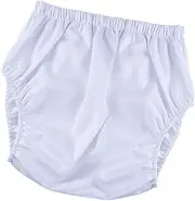 Adults Diaper Cover Incontinence for Women Men Reusable Underpant Low Noise Breathable Comfortable Protection Waterproof, White, XL