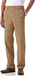 [Soojun] Men's Cotton Relaxed Fit Full Elastic Waist Pants
