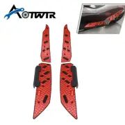 Motorcycle Passenger Floorboards Floor Boards Foot Pegs For Haojue UHR150 Red