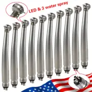 10 KaVo Style Dental Fiber Optic LED E-generator High Speed Handpiece Turbine 4H