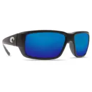 Costa Fantail Matte Black Frame Sunglasses w/Blue Mirror 580P 06S9006-90061659
