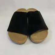 Birkenstock New with Box Papillio Namica Black Suede Leather Reg - Select Size