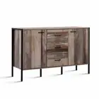 Buffet Sideboard Storage Cabinet Industrial Rustic Wooden Kitchen Hallway Table