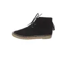 Saint Laurent Suede Fringe Espadrille Lace-Up Boots