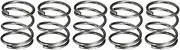 uxcell 5Pcs Compression Spring, 9mm OD, 0.8mm Wire Size, 10mm Free Length, Spring Steel Construction Extended Mechanical Compression Springs for Shop and Home Repairs, Silver Tone