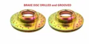 Land Rover Range Classic Discovery 1 Defender Front brake Drilled Rotor Disc Set (for: Land Rover)