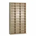 New 528 DVD 1116 CD Storage Shelf Media Rack Stand Cupboard Book Unit Oak