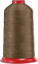 uxcell 1400 Yards Bonded Nylon Sewing Thread Size 420D/3 Sewing-Heavy Duty Nylon Upholstery Thread Outdoor Thread for Leather Jeans and Weaving Craft Machine DIY Dark Brown
