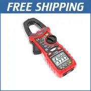 True-RMS Digital Clamp Meter with Voltage Tester & NCV Detection - 6000 Counts