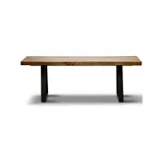 Begonia Coffee Table 130cm Live Edge Solid Mango Wood Unique Furniture - Natural