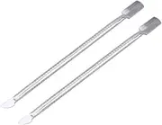 Healvian Cuticle Spoon Pusher Kit 2pcs Nail Care Tool Set Stainless Steel for Professional Home Use