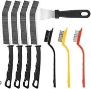 Cleaning Brush Set – Includes Bath, Bathroom, Kitchen, Stove, and Car Brushes, 2 Wire Brushes, 3 Plastic Brushes, 1 Metal Scraper – Multi-Surface Cleaning Tools