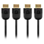 2x PRO2 2m Premium HDMI Cable Ultra HD 4K 2160p 30AWG High Speed w/ Ethernet BLK