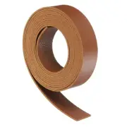 Leather Straps, 0.8 Inch Wide 79 Inch Long Flat Leather Strips Cord, Brown