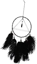 ORFOFE Handmade Dream Catcher Wall Hanging with Lights Ostrich Decor Romantic Home Decoration for Bedrooms Living Rooms Parties and Gardens