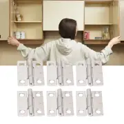 10Pcs 1in Hinges 4 Hole Foldable Butt Hinges For Marine Boxes Cabinet Door.