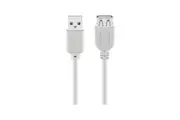 Goobay USB 2.0 Hi-Speed extension cable for Smartphones/Cameras/MP3 Players - Grey
