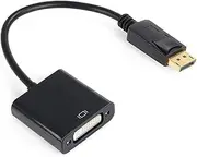 CY DP Displayport Display Port Source to DVI Sink Monitor HDTV Converter Adapter Cable 0.2M Black