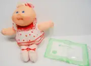 1995 Cabbage Patch Kids Preemie Baby Doll Heart Dress Lace Tights Valentine Avon
