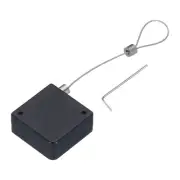 Retractable Cable Lock Double-Sided Adhesive Remote Security Lock 600g Black