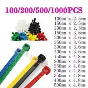 100-500mm Cable Ties Premium Zip Ties Cable Tidy ZipTie Coloured