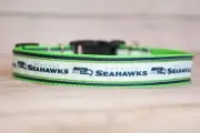 Seattle Seahawks dog collar and/ or leash. 1 inch wide.