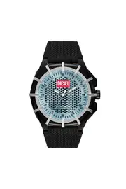 [Diesel] Diesel - Diesel Framed Solar-Powered Watch - Timeframes - Man - Black UNI Black