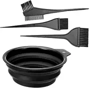KISUOMAOYI Hair Dye Set (4 PCS), DIY Salon Hair Coloring Kit with Tint Tool Brush, Bowl, Double-Sided Coloring Comb & Applicator for Men, Women & Girls